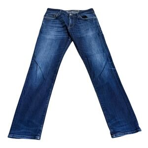 Mavi Marcus Slim Straight Leg Jeans Dark Wash 5-Pocket 33x32 Stretch